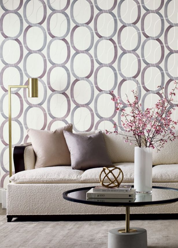 Tapete, geometrisches lila Muster OS4216, Modern Nature II, York