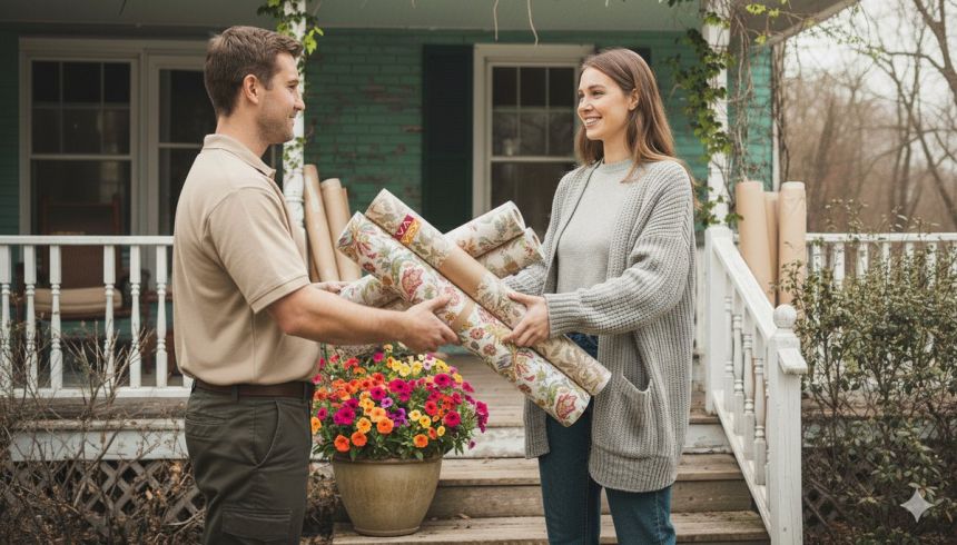 Lagertapeten mit schnellem Versand
